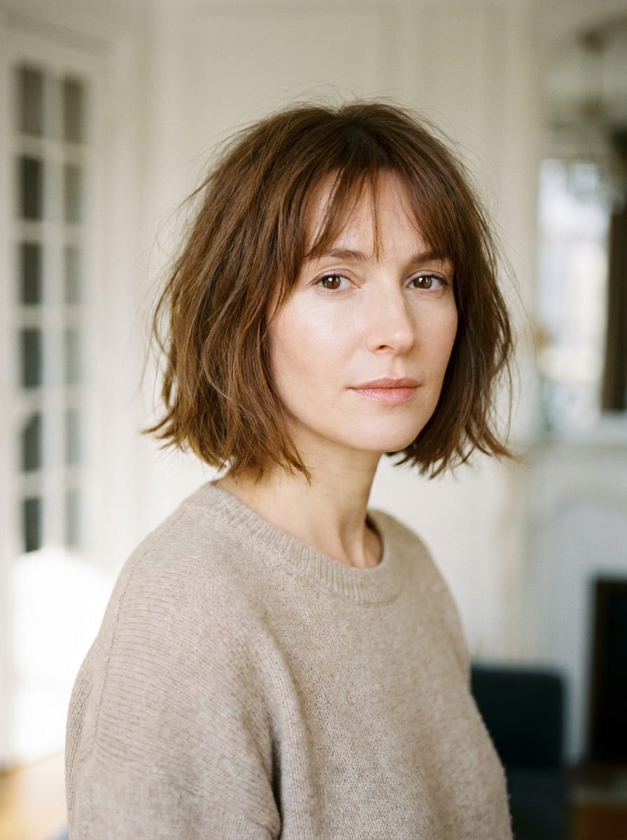 French Bob für feines Haar - Kurzhaarfrisur für feines Haar